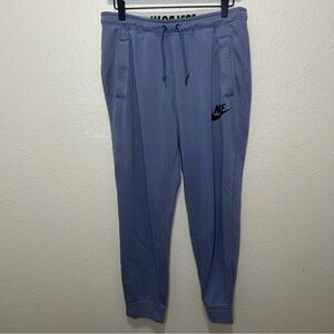 Nike Blue Joggers Women’s Size Medium Athletic Lounge Sweatpants Swoosh Logo